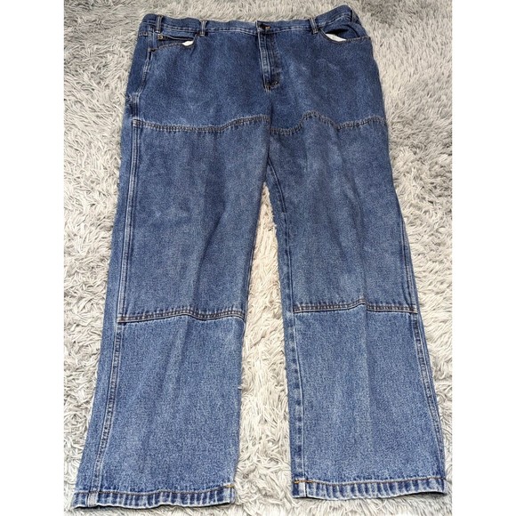 Guide Gear Mens Utility Jeans Size 46x32 Reinforced Leg Panel Hunting‎ Outdoors - Picture 1 of 10
